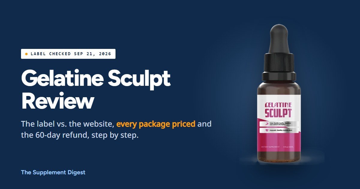 Gelatine Sculpt review: 2 fl oz dropper bottle